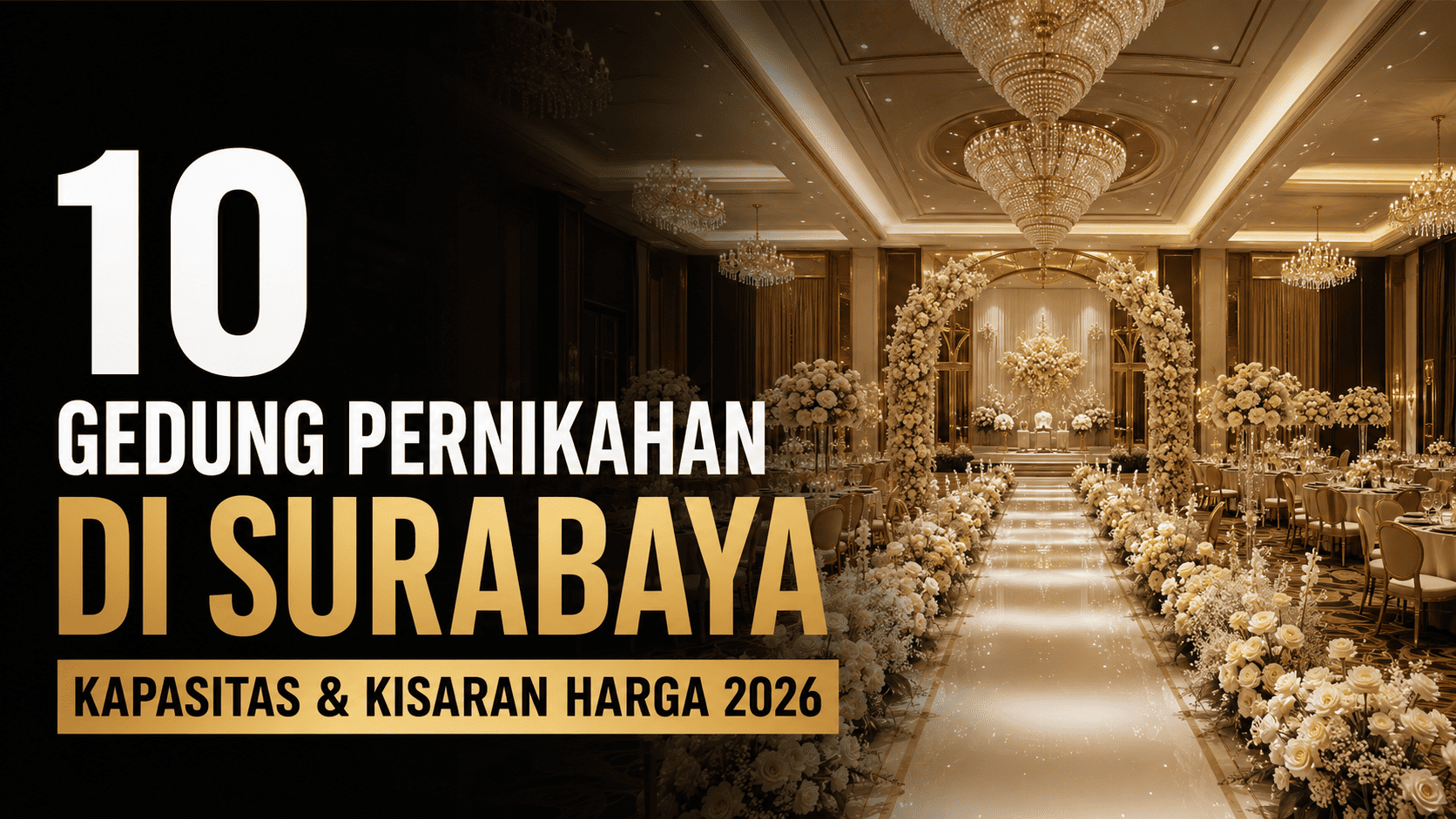 10 Gedung Pernikahan di Surabaya dan Kisaran Harganya 2026